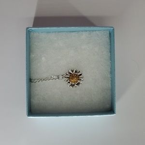 Sunflower Crystal Necklace